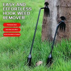 2 In 1 Garden Rake Manual WSeed Grass Rooting Tool <b>Puller</b> Shovel 4 Teeth Weeding Removal Hand Gardening Loose Soil Tool Weeder - Product Image 6