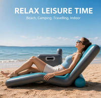 Fauteuil gonflable de plage portable en PVC DWF Drop Stitch de haute qualité, personnalisable avec logo, pour vente en gros