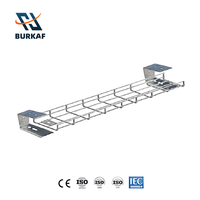 Bac à câbles en treillis métallique en acier inoxydable SS304, panier de gestion des câbles ventilé pour l'alimentation électrique