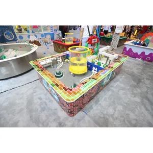 商业级儿童室内游戏设备供应商水床蹦床公园沙海洋主题