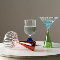 Creative Gradient Luxus Kristallglas Coupé Cocktail gläser Hochwertige Party zubehör für Ambiente für Champagner Wein kelch