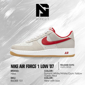 Nike Air Force 1 '07 Lv8 'photon Dust Varsity Red' Zapatos de exterior para hombre, zapatillas deportivas ligeras - Product Image 6