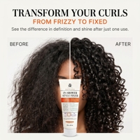 Gel Coiffant Fixateur Privé 250ml à l'Huile d'Argan Bio, Tenue Forte, Coiffage Durable, Hydratant, Application Sous la Douche pour Cheveux Bouclés