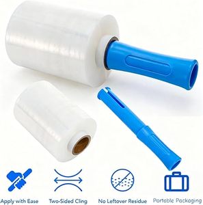 ฟิล์มยืดขนาด 100 เกจ พร้อมหูจับ ฟิล์มพันพาเลทหนาพิเศษสำหรับงานหนัก ฟิล์มหดพลาสติกอุตสาหกรรมสำหรับบรรจุภัณฑ์ - Product Image 6