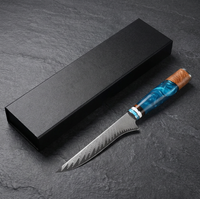 Couteau à désosser professionnel de 6 pouces en acier Damas, couteau japonais tranchant fait main pour la viande, le boucher, le filetage du poisson, la découpe et l'habillage en cuisine