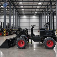 Pengiriman Gratis Mini Loader Listrik 4WD Mini Wheel Loader Loader Listrik Kecil CE Kebun Anggur Kebun Buah Kebun Perkebunan Kebun Pertanian