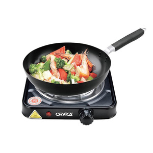 Plaque chauffante électrique Orvica 1000W avec bouton de réglage de la température, cuisinière portable pour la cuisine à domicile - Product Image 1