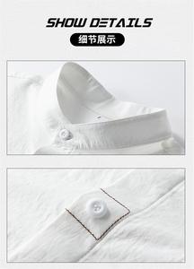 <span class=keywords><strong>เสื้อ</strong></span>เชิ้ตผู้<span class=keywords><strong>ชาย</strong></span>แขนยาวสไตล์ญี่ปุ่นย้อนยุค ฤดูใบไม้ผลิ ฤดูใบไม้ร่วง แบบใหม่ เรียบง่าย สไตล์จีน <span class=keywords><strong>คอ</strong></span>ตั้ง <span class=keywords><strong>สี</strong></span>พื้น ประดับลูกปัด โพลีเอสเตอร์ แห้งเร็ว - Product Image 5