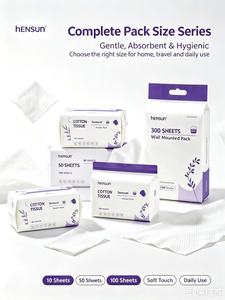 Serviettes jetables pour le visage, 200 unités, lingettes pour le visage, peau sensible, ultra douces, épaisses, en coton naturel, lingettes nettoyantes pour le visage, lingettes sèches pour bébé - Product Image 5