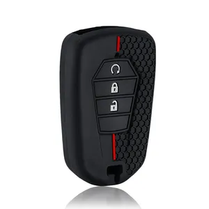เคสกุญแจรถซิลิโคนสำหรับ Isuzu Dmax <span class=keywords><strong>D</strong></span>-<span class=keywords><strong>MAX</strong></span> MUX 2021 <span class=keywords><strong>2022</strong></span> 2023 2024 <span class=keywords><strong>D</strong></span>-<span class=keywords><strong>MAX</strong></span> MU-X <span class=keywords><strong>3.0</strong></span> MUX 3ปุ่มฝาครอบป้องกันกุญแจ - Product Image 4