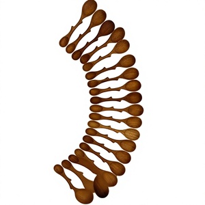 Cuillère à café en bois sculptée à la main |   Cuillère en bois vietnamienne faite à la main pour le café, le thé et les épices - Product Image 2