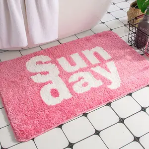 Vente en gros de tapis moelleux en peluche pour chambre d'enfant tapis en fausse fourrure tapis de salon couverture coussin fleur tapis en peluche