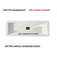 Etiqueta RFID UHF Pasiva de Largo Alcance para Parabrisas, Chip Alien Impinj, Etiqueta Autoadhesiva para Rastreo de Vehículos, Sistema de Gestión de Peajes