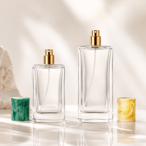 Eau de Parfum de Lujo 100ML 50ML, Elegante Botella de Vidrio Cuadrada con Pulverizador para Hombre y Mujer - Product Image 1