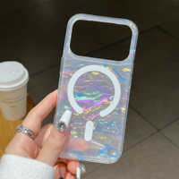 Coque de téléphone magnétique antichoc IMD scintillante effet rêveur pour iPhone 17 Pro Max 16 15 14 Plus 13 iPhone 17 Air