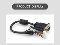 Cable de Conexión Personalizado de Longitud a Medida, Recto o en Ángulo Recto, DB9 DB15 DB25 DB37 DB45 Macho/Hembra a Bloque de Terminales