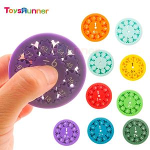 Stress Relief Sensory Kids Digital Spinner Fidget Sensory Hand Toys 5 7 Years Add Subtract Multiply Divide Plastic <b>Box</b> - Product Image 4