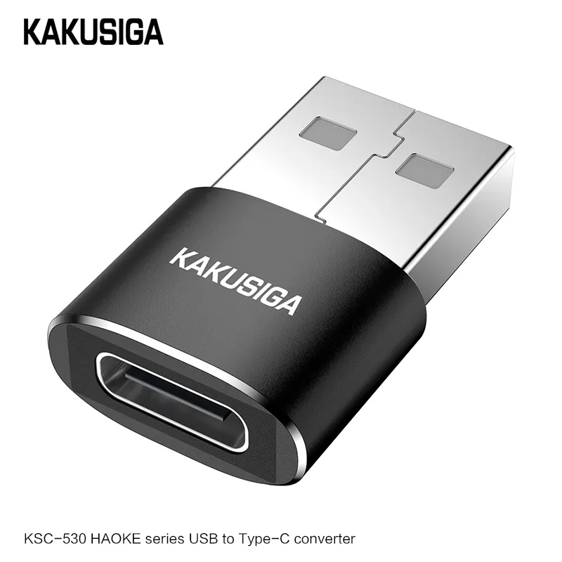 Convertitore KAKUSIGA da USB a tipo C collegare l'adattatore del convertitore protocollo USB2.0 da USB-A a connettore femmina di tipo C