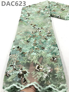 Thấp <span class=keywords><strong>moq</strong></span> sequin ren vải 5 yards Tím long lanh ren vải Sequins thêu vải cho bên váy - Product Image 3