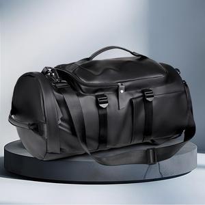 HANFEIZI <span class=keywords><strong>Sac</strong></span> Polochon <span class=keywords><strong>de</strong></span> Voyage Tendance Imperméable en Cuir PU, <span class=keywords><strong>Sac</strong></span> à Dos <span class=keywords><strong>de</strong></span> <span class=keywords><strong>Sport</strong></span> <span class=keywords><strong>et</strong></span> <span class=keywords><strong>de</strong></span> Fitness - Product Image 1