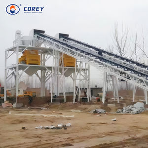 Ligne de production de béton en silo HZS120 à prix d'usine Corey avec moteur et pompe, composants principaux, centrale à béton efficace - Product Image 1