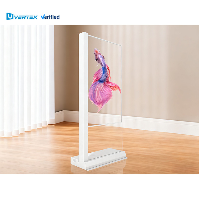 Customized Floor Standing Transparent OLED Display Screen, Ultra-thin Touch Display Screen Supporting Multiple Systems