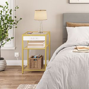 Mesa Auxiliar Dorada al por Mayor, Mesa Auxiliar Dorada para Sofá, Mesa Auxiliar Dorada para Sala de Estar, Mesa Auxiliar Dorada para Café - Product Image 5