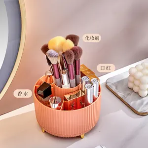 Groothandel Gemak 360 Roterende Make-Up Borstel Organizer Pen Lippenstift Houder 'S Bureau