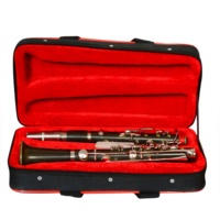 Heavy Quality Black B Flat Clarinet with Case Finish Band Traditional Single Reed Musical Woodwind Instrument