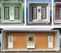 Toilettes portables d'extérieur AsyvA, toilettes publiques écologiques Apple House pour chantier de construction