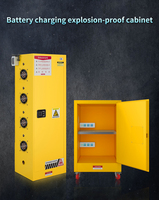 Armoire anti-explosion intelligente à détection de fumée, avec batterie au lithium rechargeable, ignifuge et à dissipation thermique