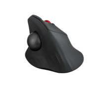 Ratón Óptico Ergonómico con Trackball, para Diestros, Recargable, Inalámbrico BT 2.4G, DPI Ajustable, para Ordenador/PC