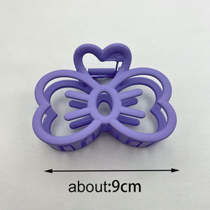 Jiayu กิ๊บหนีบผมพลาสติกทรงหางม้าสูง9ซม. แบบกำหนดเองคลิปหนีบผมสีล้วนสไตล์ญี่ปุ่นกิ๊บติดผมน่ารักหวาน - Product Image 6