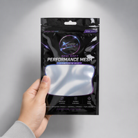 Sachet alimentaire refermable personnalisé avec fenêtre transparente, résistant à l'humidité, en Mylar, OEM ODM, faible MOQ