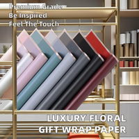 Vente en gros de papier d'emballage de fleurs de luxe de qualité personnalisée papier d'emballage imperméable pour bouquet de fleurs