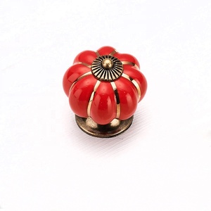 Cửa Tủ Đơn Lỗ Tay Nắm Bằng Gốm Và Núm Bí Ngô 5 Pc - Product Image 2