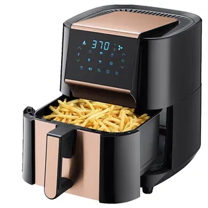 Friggitrice ad aria intelligente da 5.5 litri meccanica senza olio 30 minuti controllo manopola Timer 1800W temperatura da 90 a 200 gradi Celsius