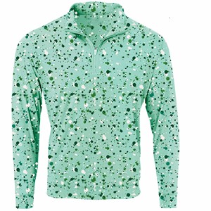 Personnalisé Extérieur Golf Hommes Quart Zip Pull Sweatshirts Polyester Spandex Numérique Imprimé Solide Brodé Technique Automne - Product Image 3