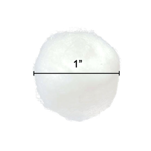 Batuffoli di Cotone Bianchi OEM di Alta Qualità 100% Puro Cotone, Diametro 1 Pollice, 100 Pezzi/Confezione, 0,5g Ciascuno - Product Image 2