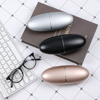 Boîte de rangement pour lunettes E888, organisateur, vente en gros, personnalisable, en aluminium pur, étui à lunettes, couvercle magnétique antidérapant