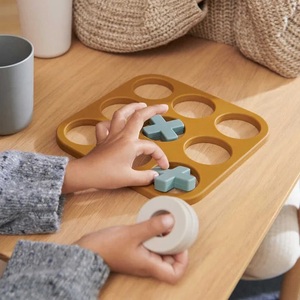 Tương tác giữa cha mẹ và con cái trò chơi Bảng gỗ <span class=keywords><strong>xo</strong></span> Tic Tac Toe cờ vua vui phát triển câu đố đồ chơi giáo dục thông minh - Product Image 2