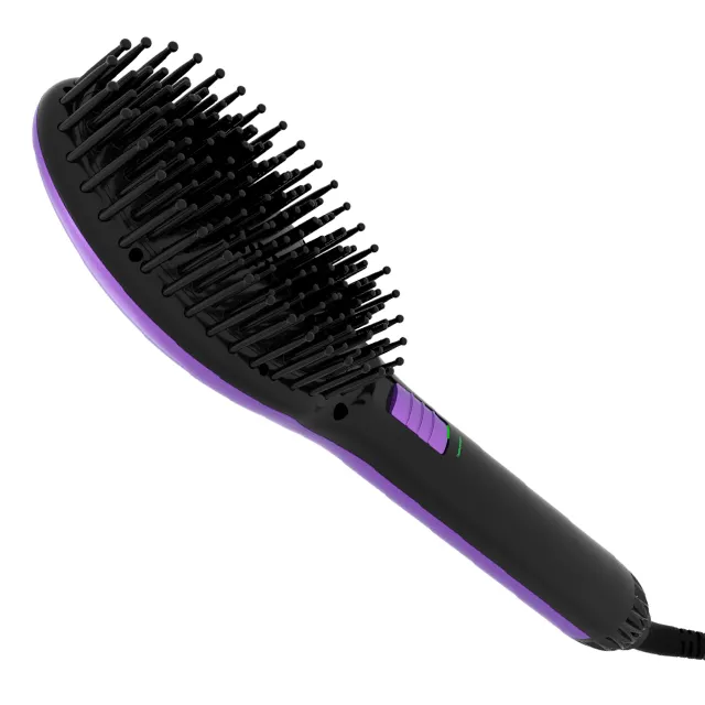 Portable Travelling Professional Hair Iron PTC Fast Heating up Comb Dryer For Straightening Hair Electric Hair Brush