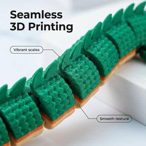 Vashine Dragon chinois imprimé en 3D de 88 cm, grand jouet flexible Shenron, créature mythique, jouet sensoriel anti-stress pour la maison - Product Image 5