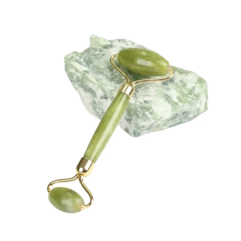 Rodillo de jade para masaje facial, rodillo de jade xiaomi y gua sha, conjunto de herramientas con caja