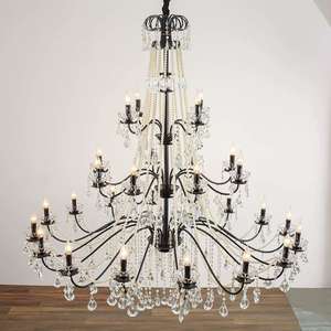 Lustre en cristal de style français, luxe léger - Product Image 3