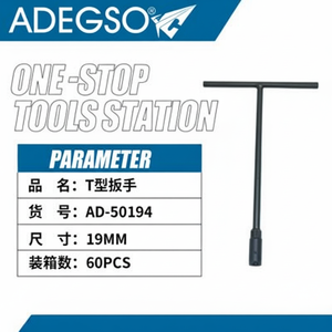 Chiave dinamometrica con impugnatura a T da 19mm, sistema di misurazione metrico in acciaio con finitura cromata - Product Image 1