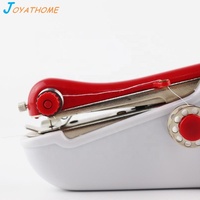 Mini machine à coudre portative électrique ou manuelle, accessoire de couture en plastique pour la couture de fils, vêtements et tissus
