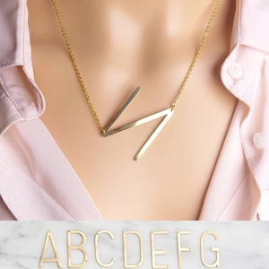 Lettera targhetta collana personalizzata qualsiasi <span class=keywords><strong>nome</strong></span> 11 stile di carattere <span class=keywords><strong>per</strong></span> ragazze scegli gioielli da donna personalizzati in acciaio inossidabile moda uomo - Product Image 2