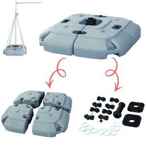 เสาธงแบบยืดหดได้พร้อมรางยาว 120 ซม. สำหรับแคมเปญชั่วคราว ร้านค้าป๊อปอัพ และงานเทศกาล - Product Image 3