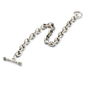 Prix bas, bijoux rock, <span class=keywords><strong>bracelet</strong></span> noir Antique pour hommes, <span class=keywords><strong>bracelet</strong></span> uni, fête de <span class=keywords><strong>pied</strong></span>, <span class=keywords><strong>bracelet</strong></span> en argent 925 - Product Image 4